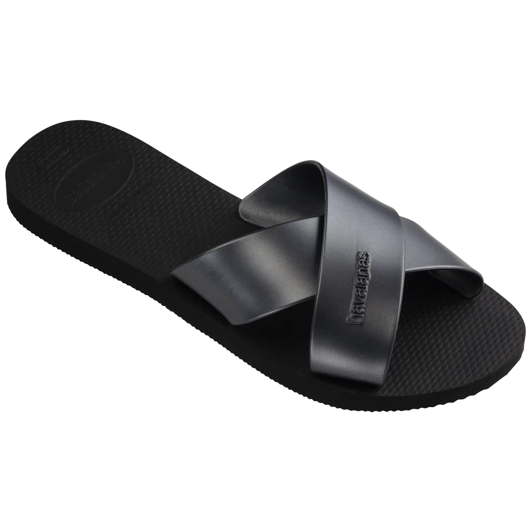 Women's Aqua Metallic Sandals