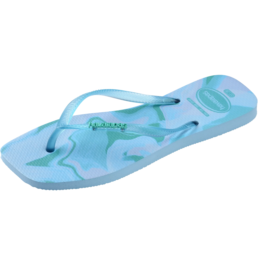 Women's Slim Square Jelly Flip Flops