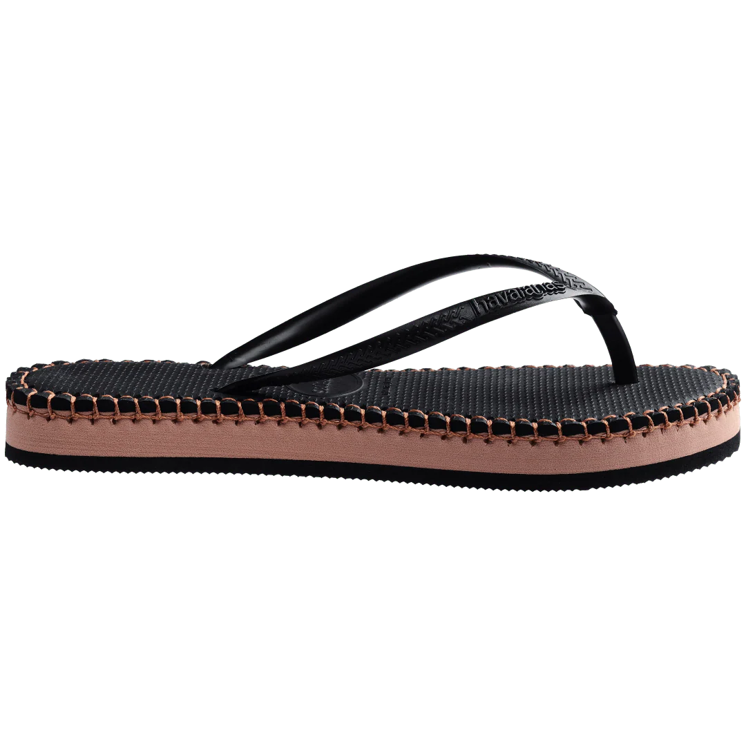 Women's Flatform Loop Slim Flip Flops