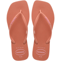 Women's Slim Square Logo Pop Up Flip Flops