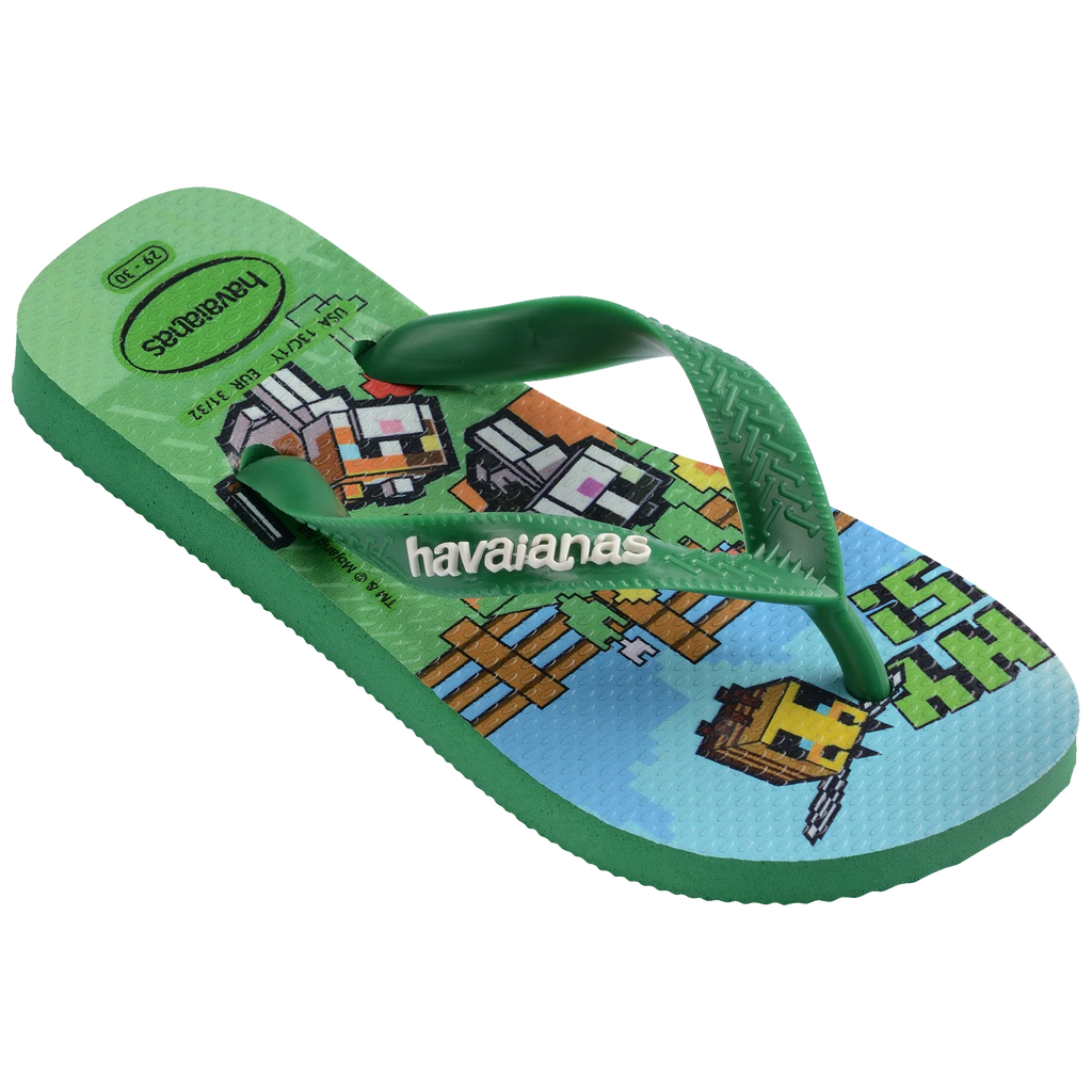 Kids' Minecraft Top Flip Flops