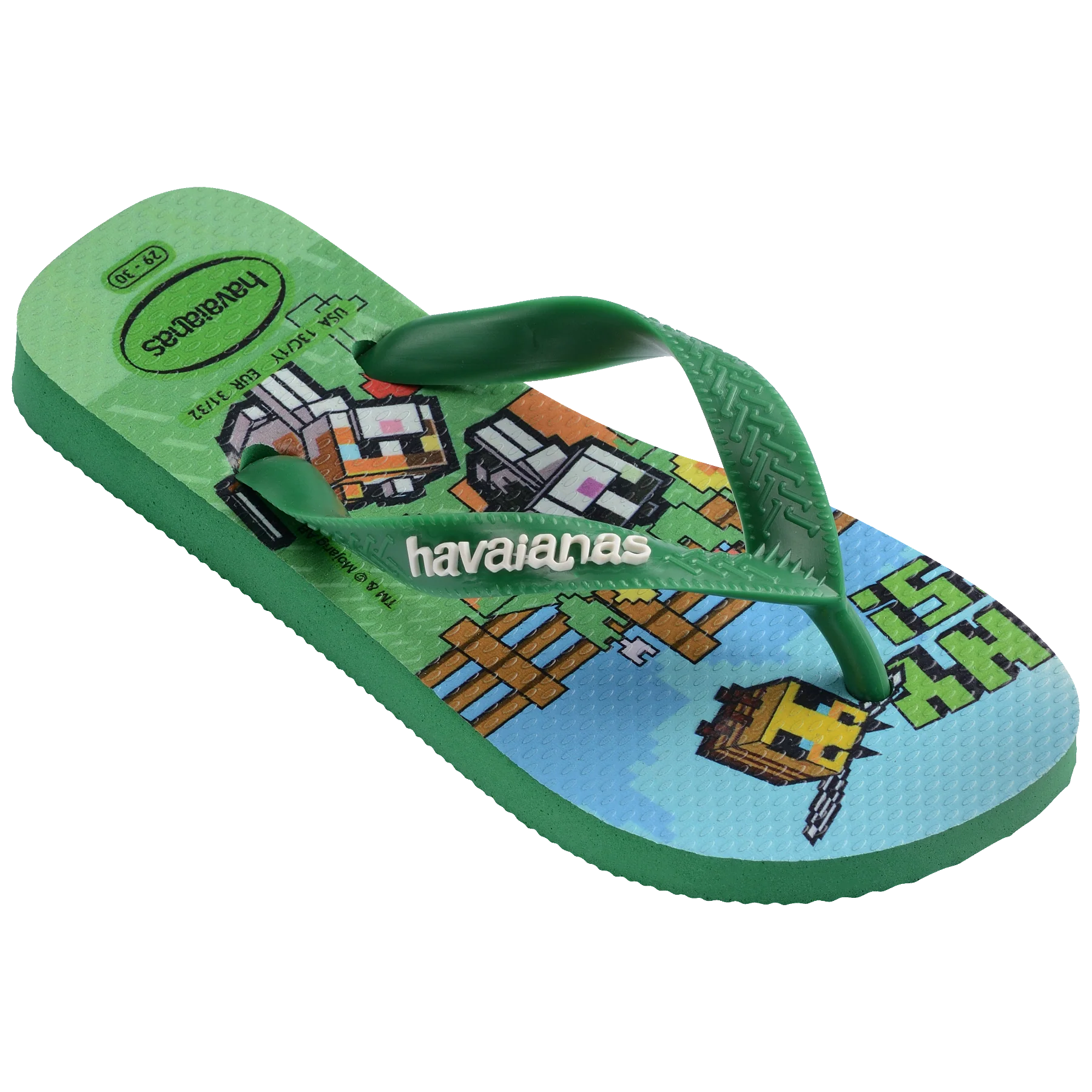 Kids' Minecraft Top Flip Flops