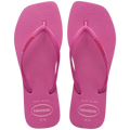 Women's Slim Square Logo Pop Up Flip Flops