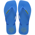 Women's Slim Square Logo Pop Up Flip Flops