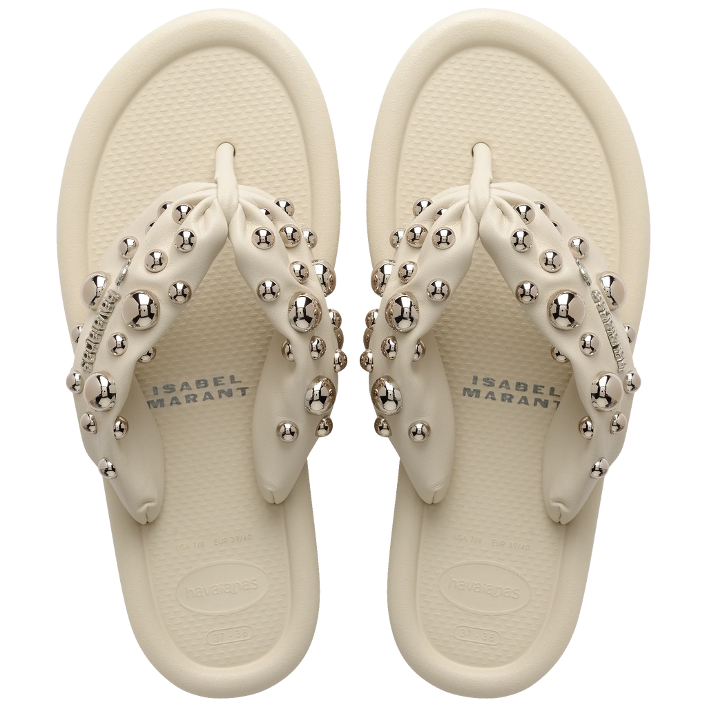 Women's Isabel Marant Maxi Puffed Studs Flip Flops