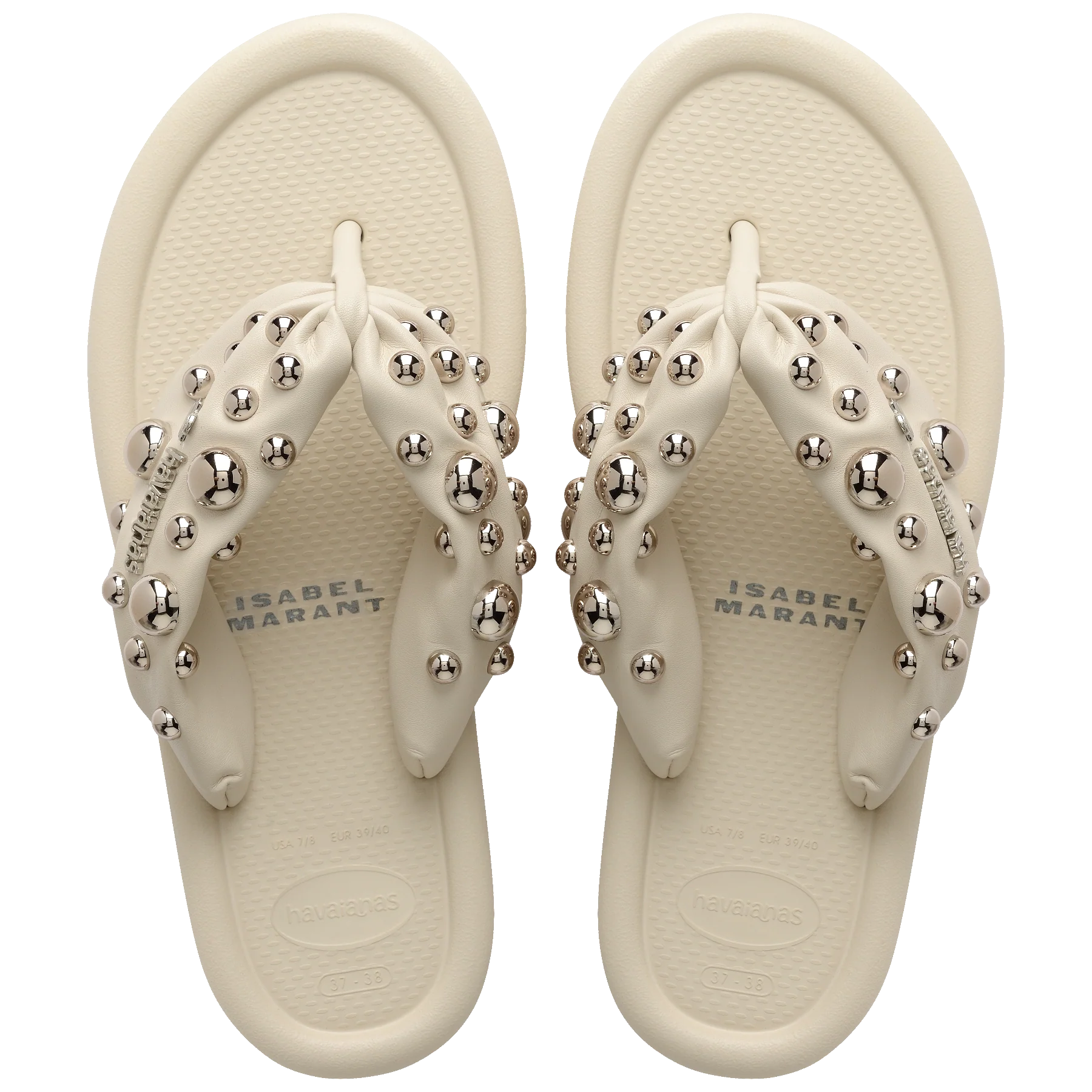 Women's Isabel Marant Maxi Puffed Studs Flip Flops