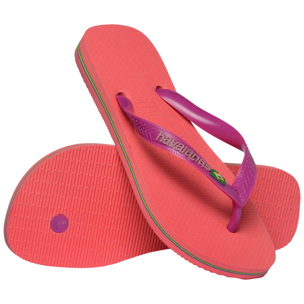 Women's Brazil Logo Flip Flops