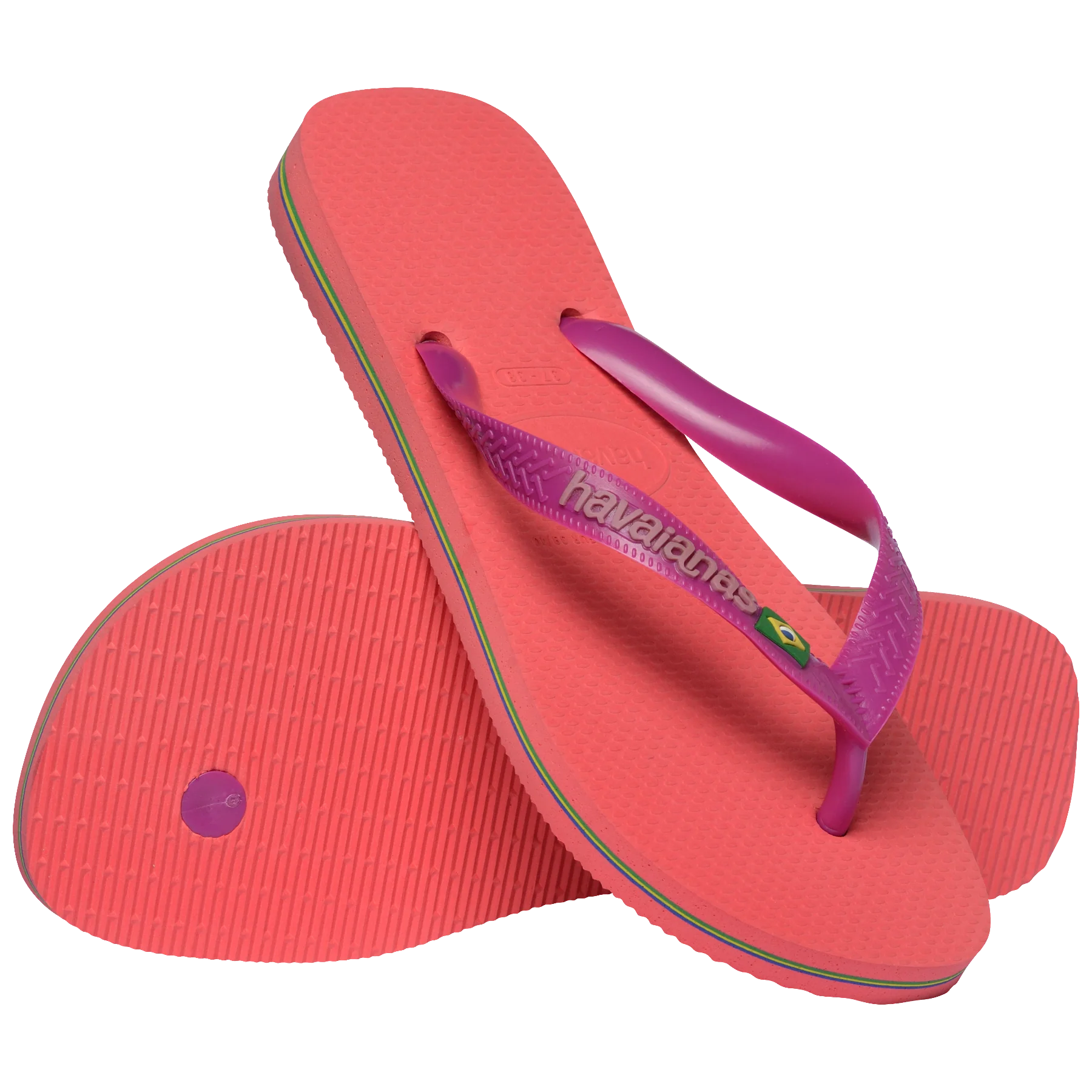 Women's Brazil Logo Flip Flops