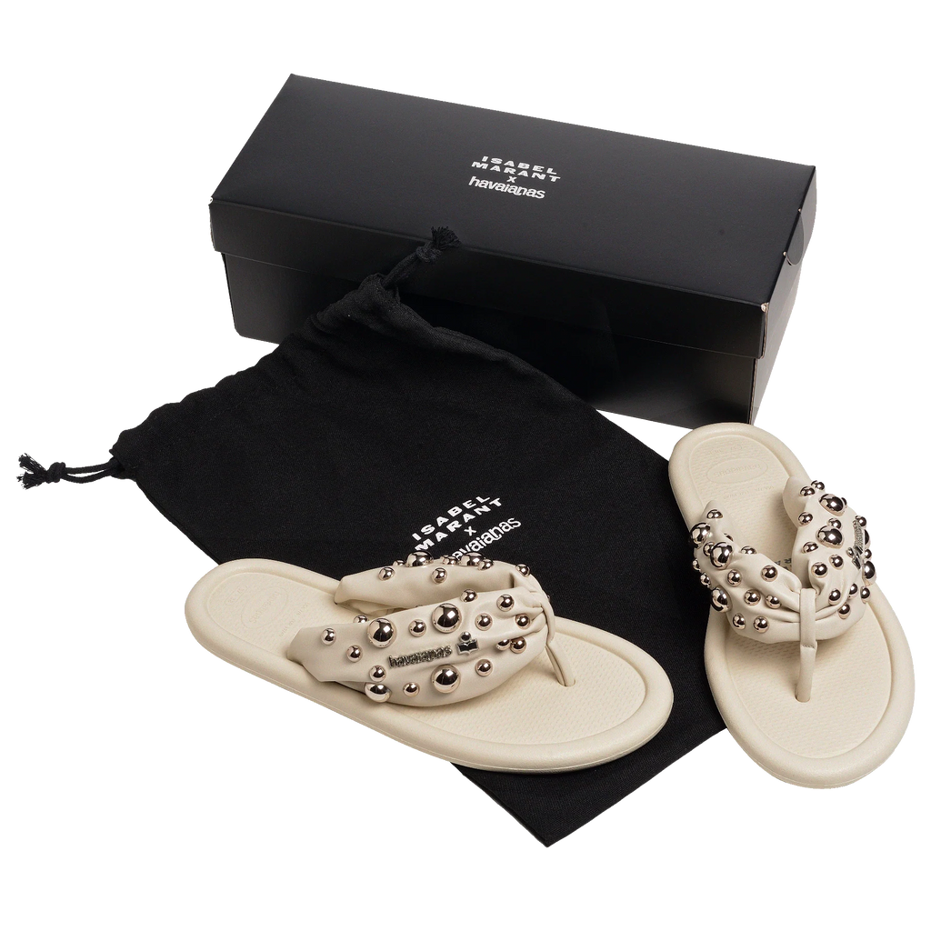 Women's Isabel Marant Maxi Puffed Studs Flip Flops