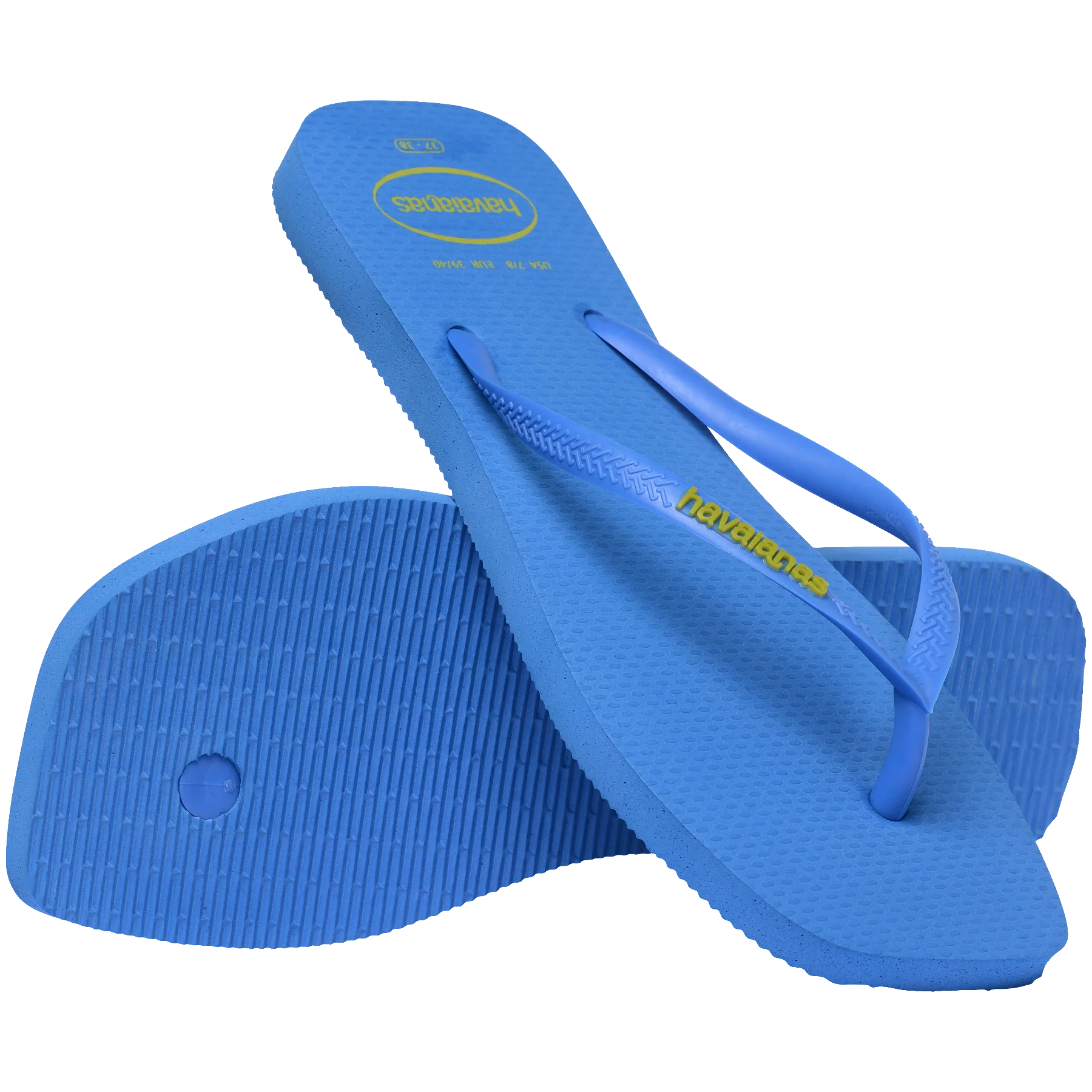 Women's Slim Square Logo Pop Up Flip Flops