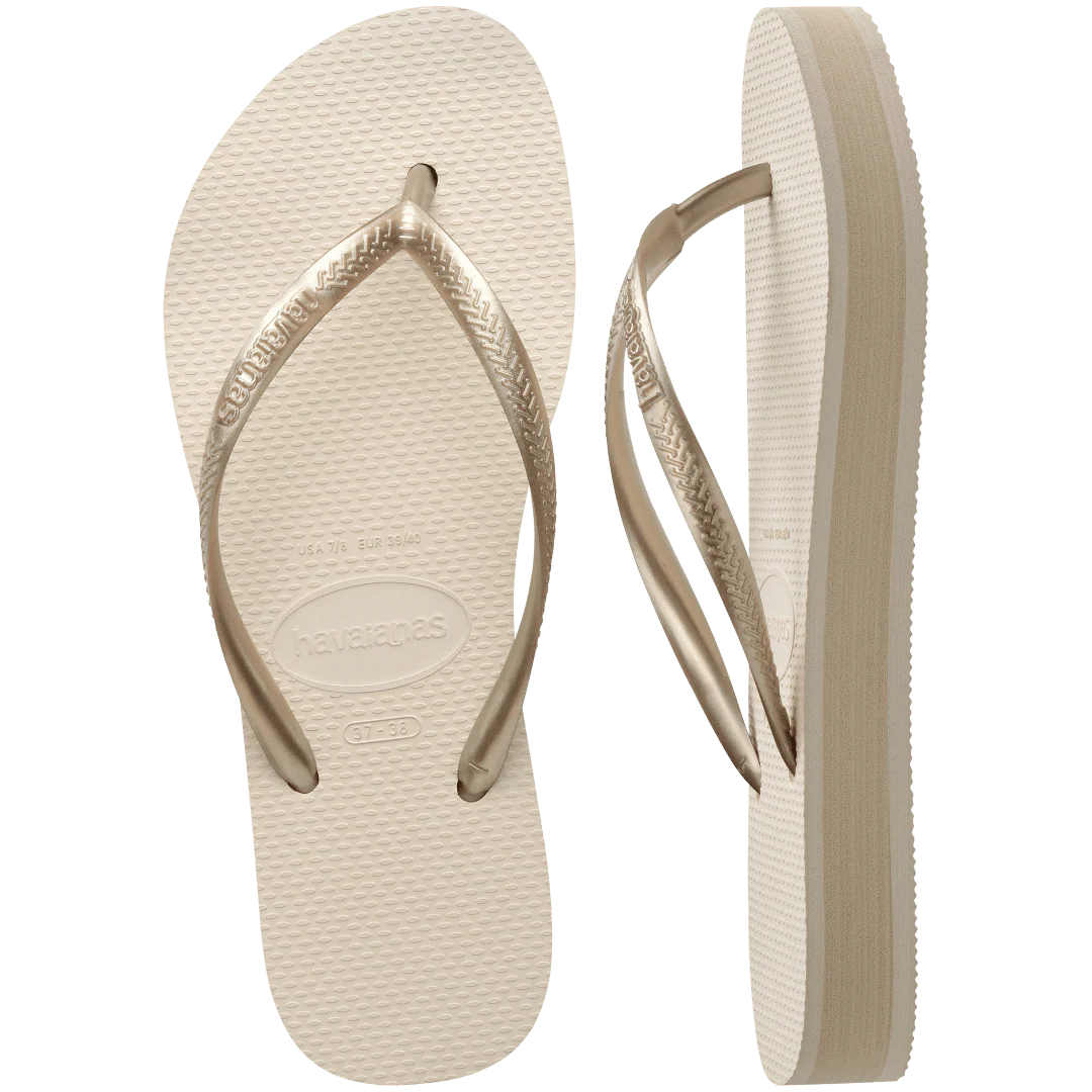 Women's Slim Flatform Flip Flops