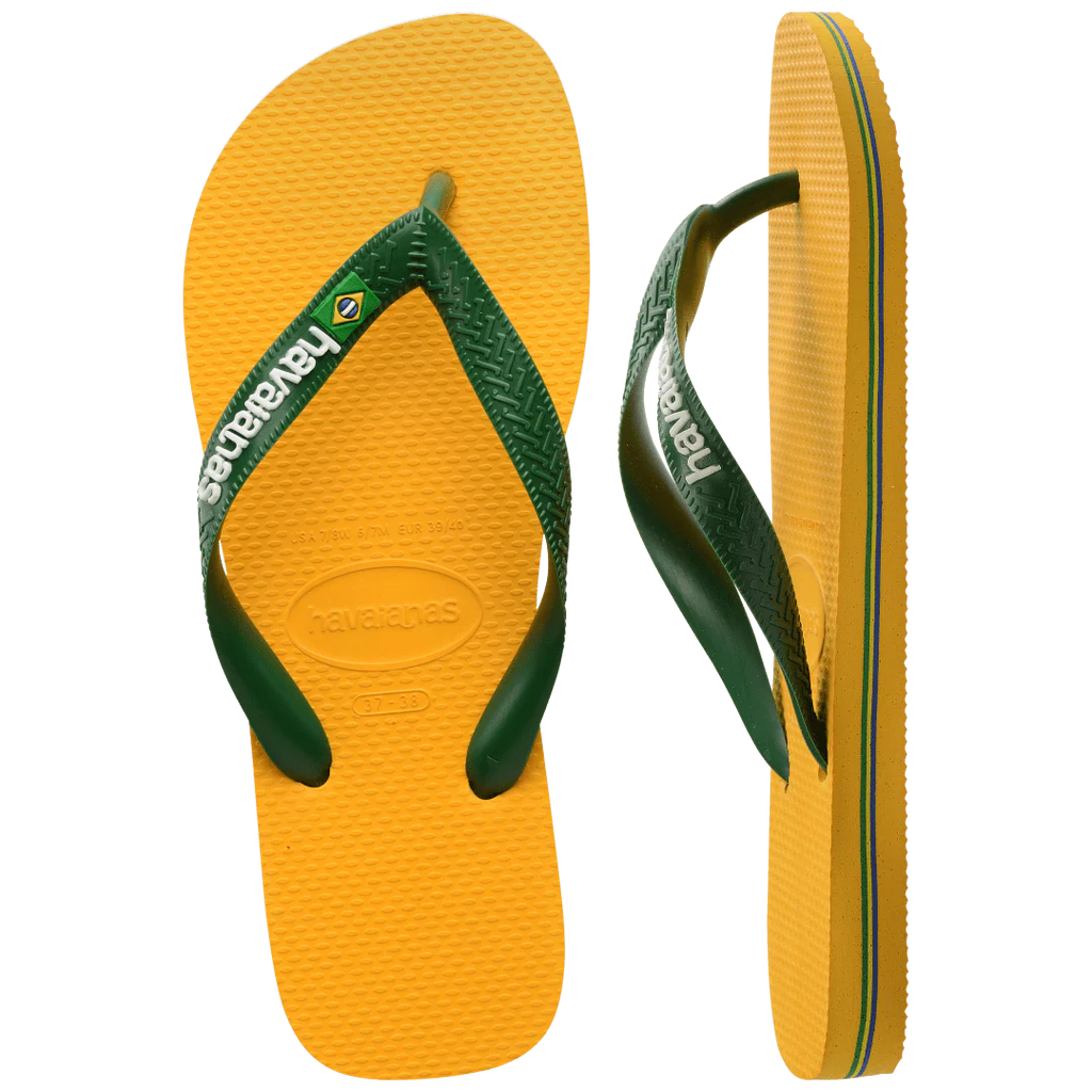 Men's Brazil Logo Flip Flops