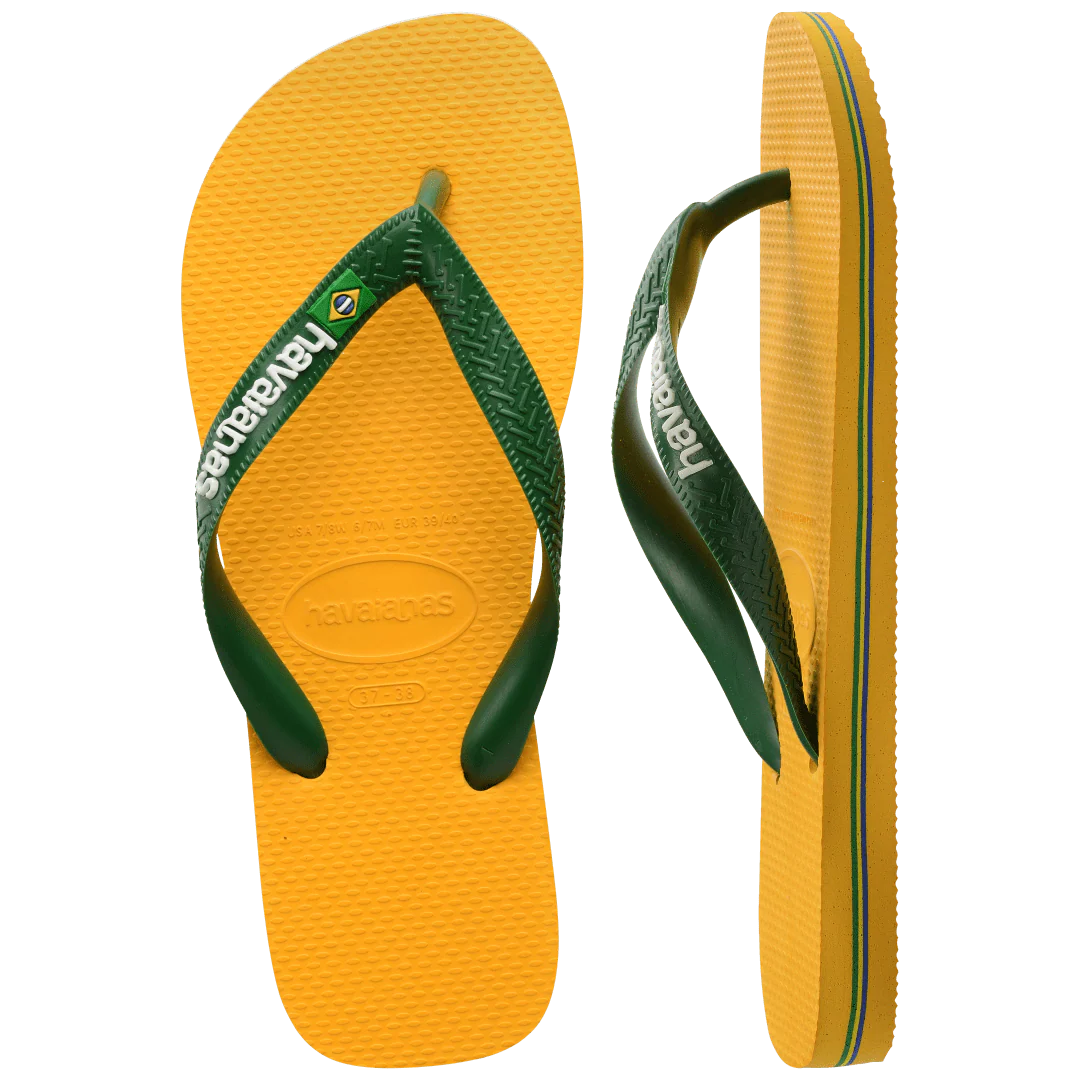 Men's Brazil Logo Flip Flops
