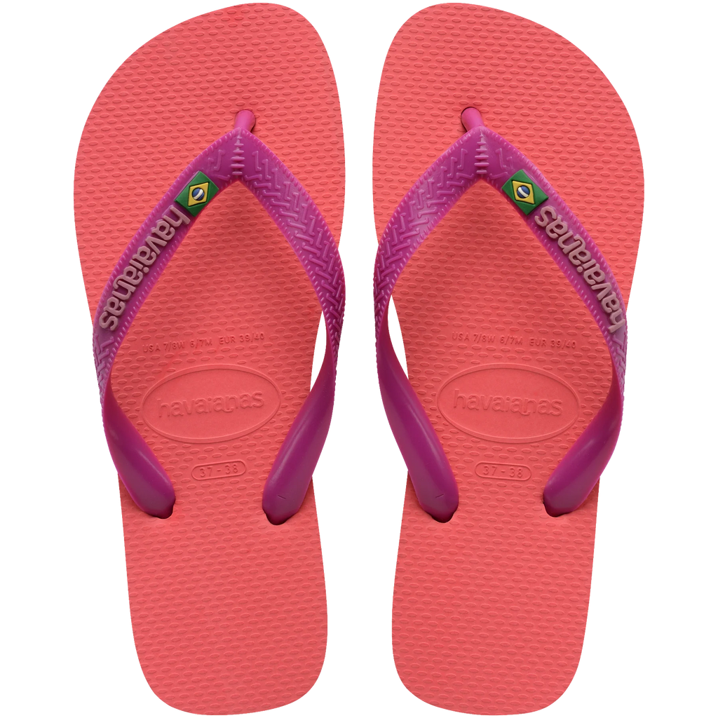 Women's Brazil Logo Flip Flops