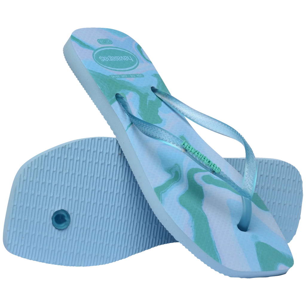 Women's Slim Square Jelly Flip Flops