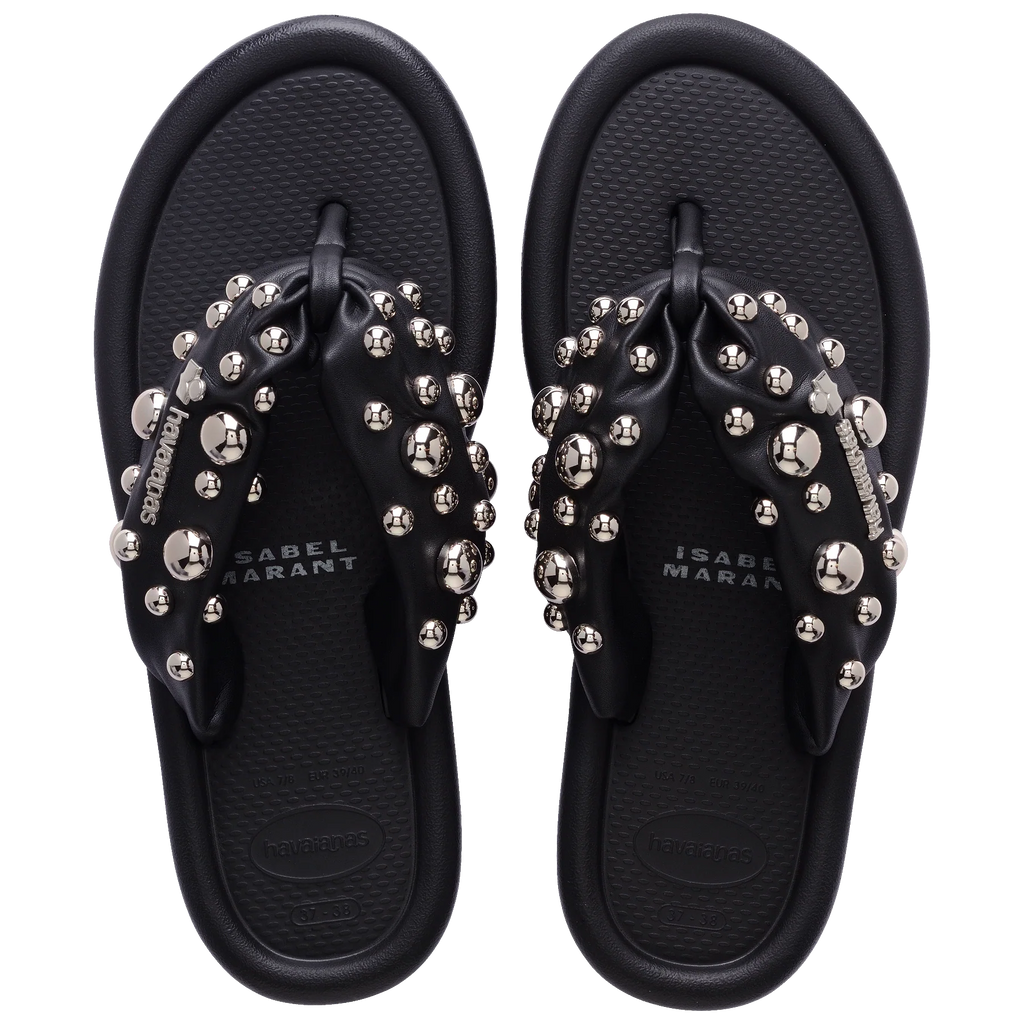 Women's Isabel Marant Maxi Puffed Studs Flip Flops