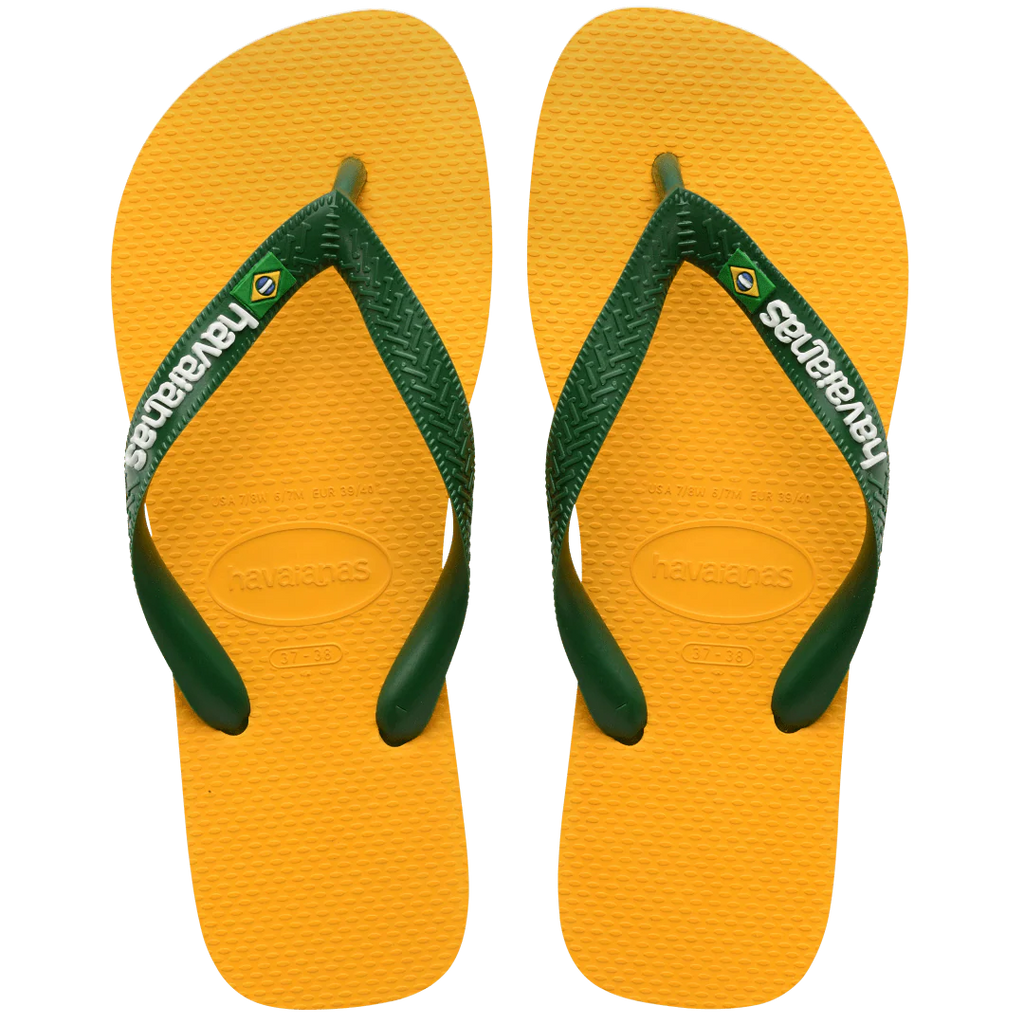 Men's Brazil Logo Flip Flops