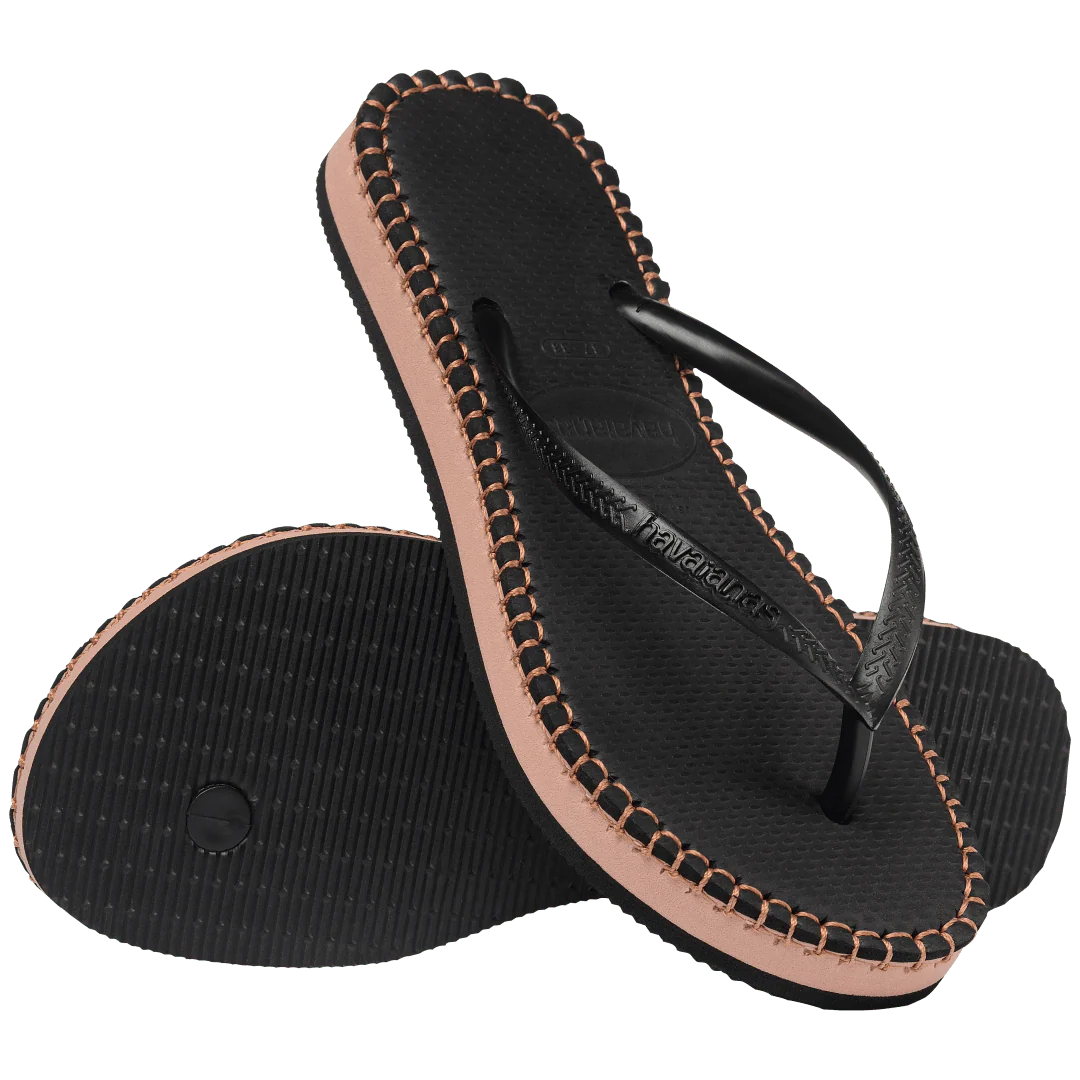 Women's Flatform Loop Slim Flip Flops