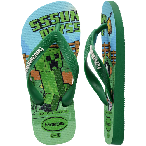 Kids' Minecraft Top Flip Flops