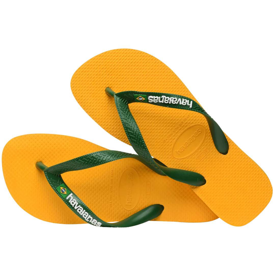 Men's Brazil Logo Flip Flops