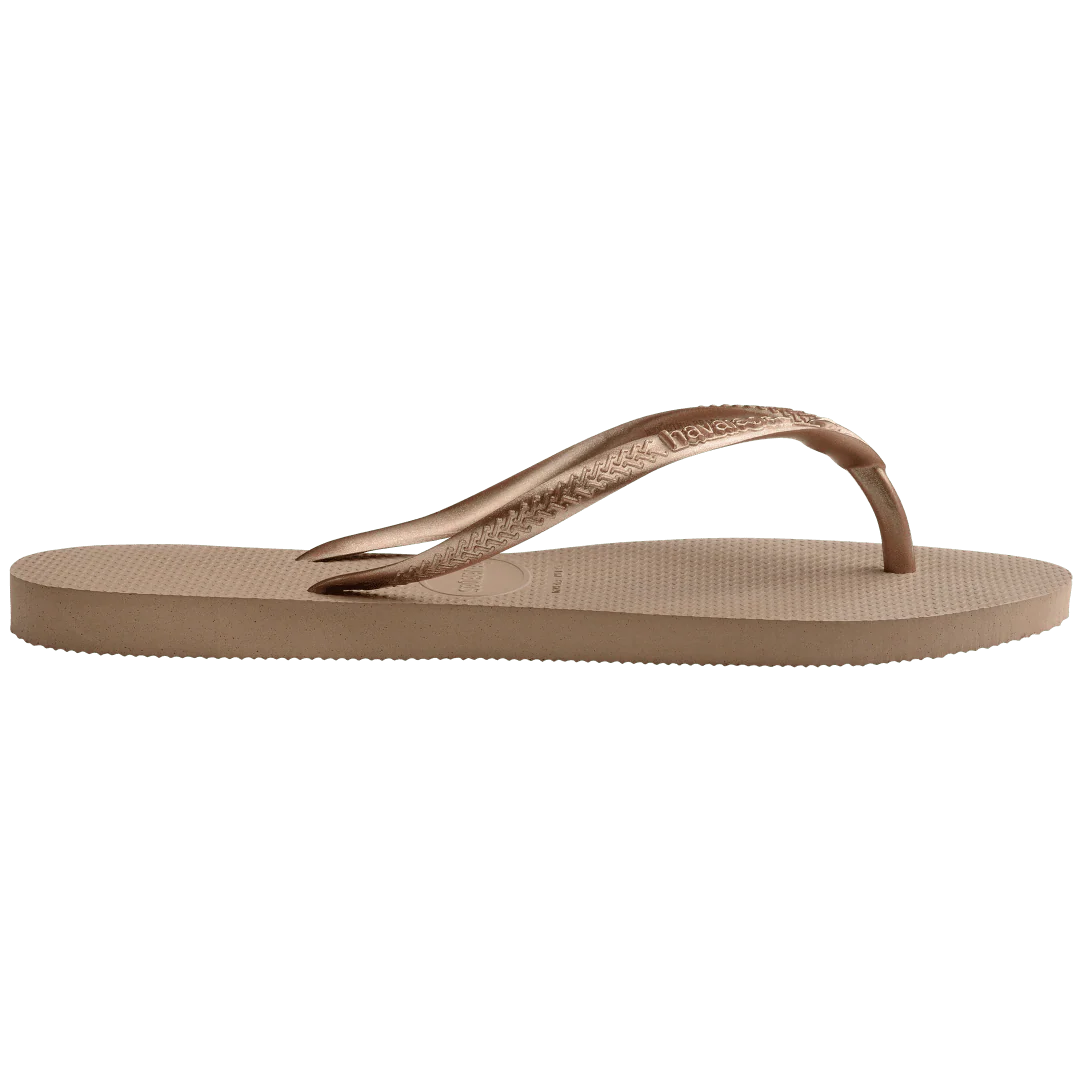 Women's Slim Crystal Flip Flops