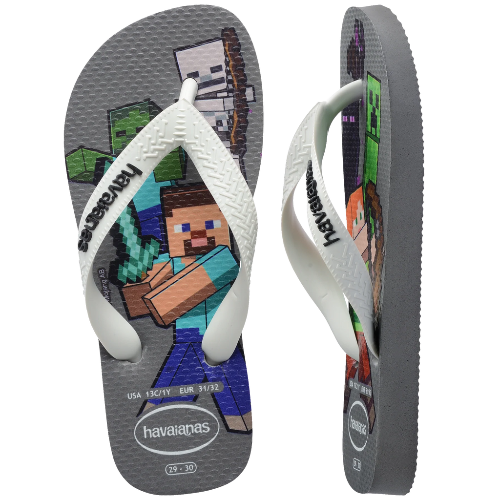 Kids' Minecraft Top Flip Flops