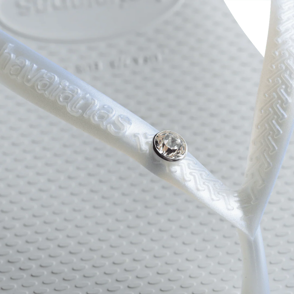 Women's Slim Crystal Flip Flops