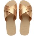 Women's Aqua Metallic Sandals