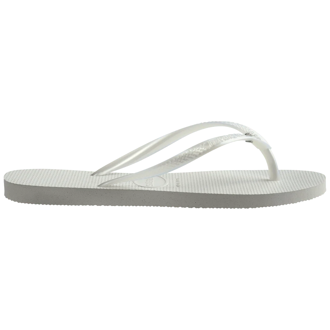 Women's Slim Crystal Flip Flops