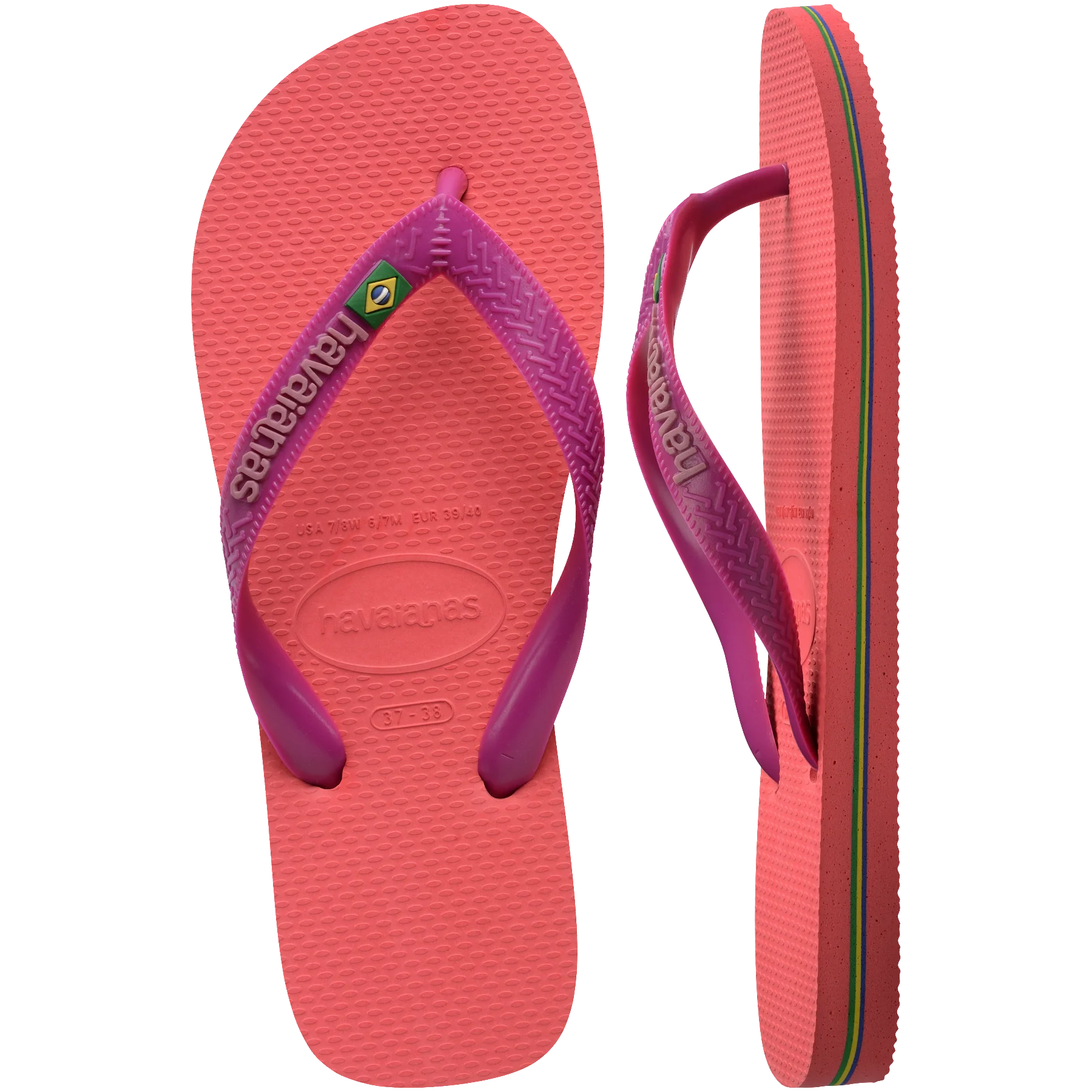 Women's Brazil Logo Flip Flops