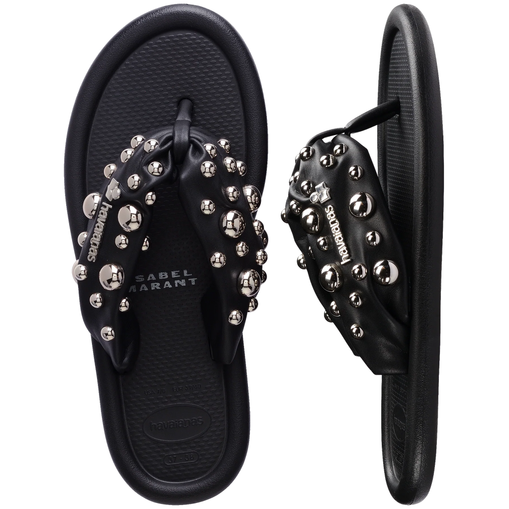 Women's Isabel Marant Maxi Puffed Studs Flip Flops