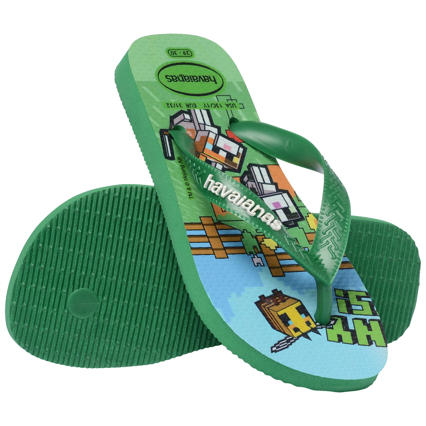 Kids' Minecraft Top Flip Flops