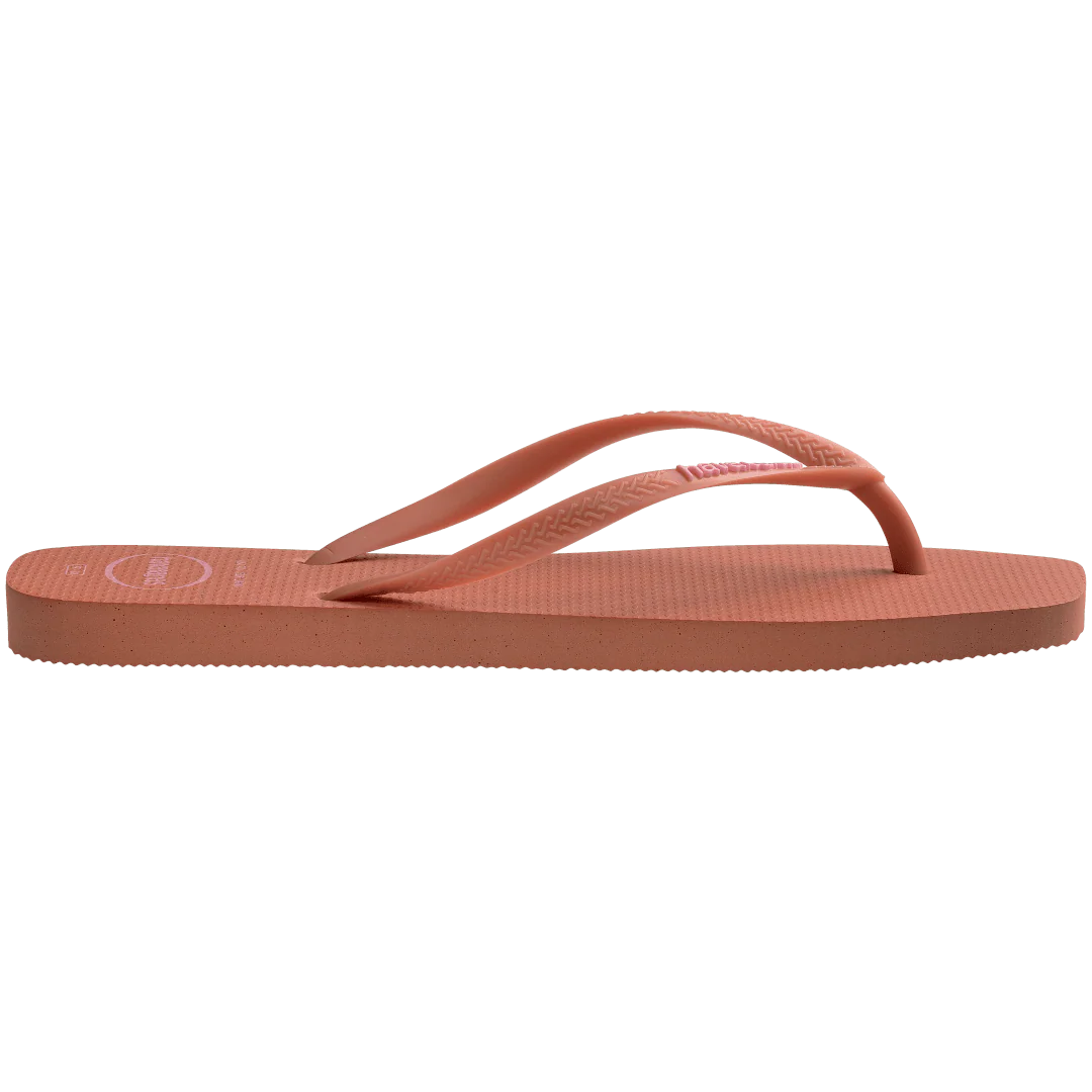 Women's Slim Square Logo Pop Up Flip Flops